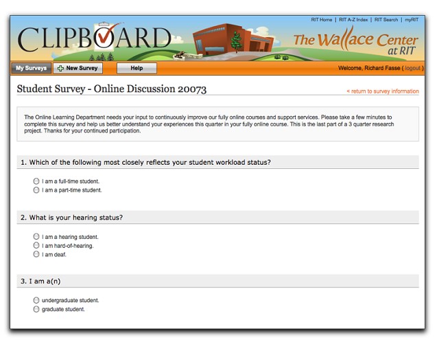 Student survey image